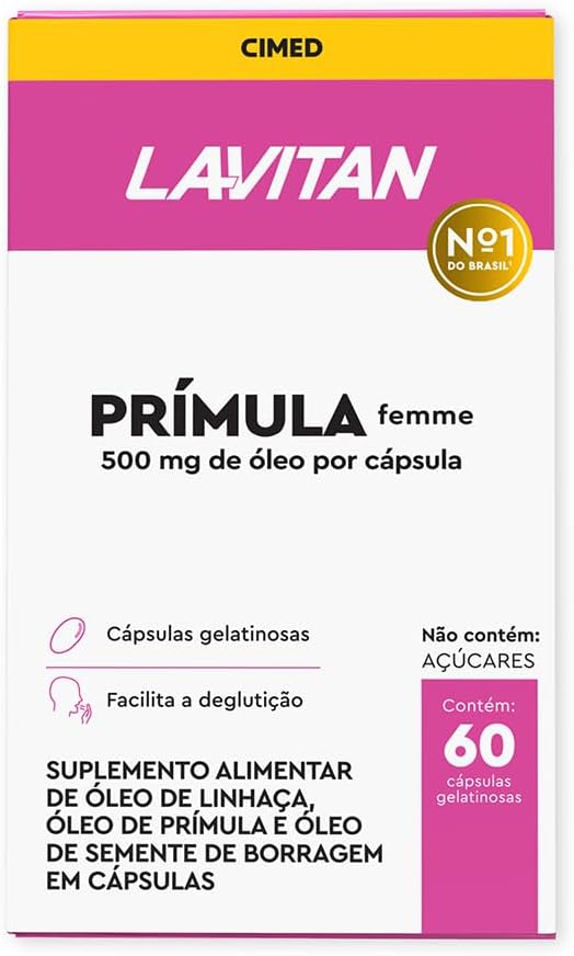 LAVITAN PRIMULA C/ 60 MENOPAUSA LINHAÇA BORRAGEM TOCOFEROL - Imagem 2
