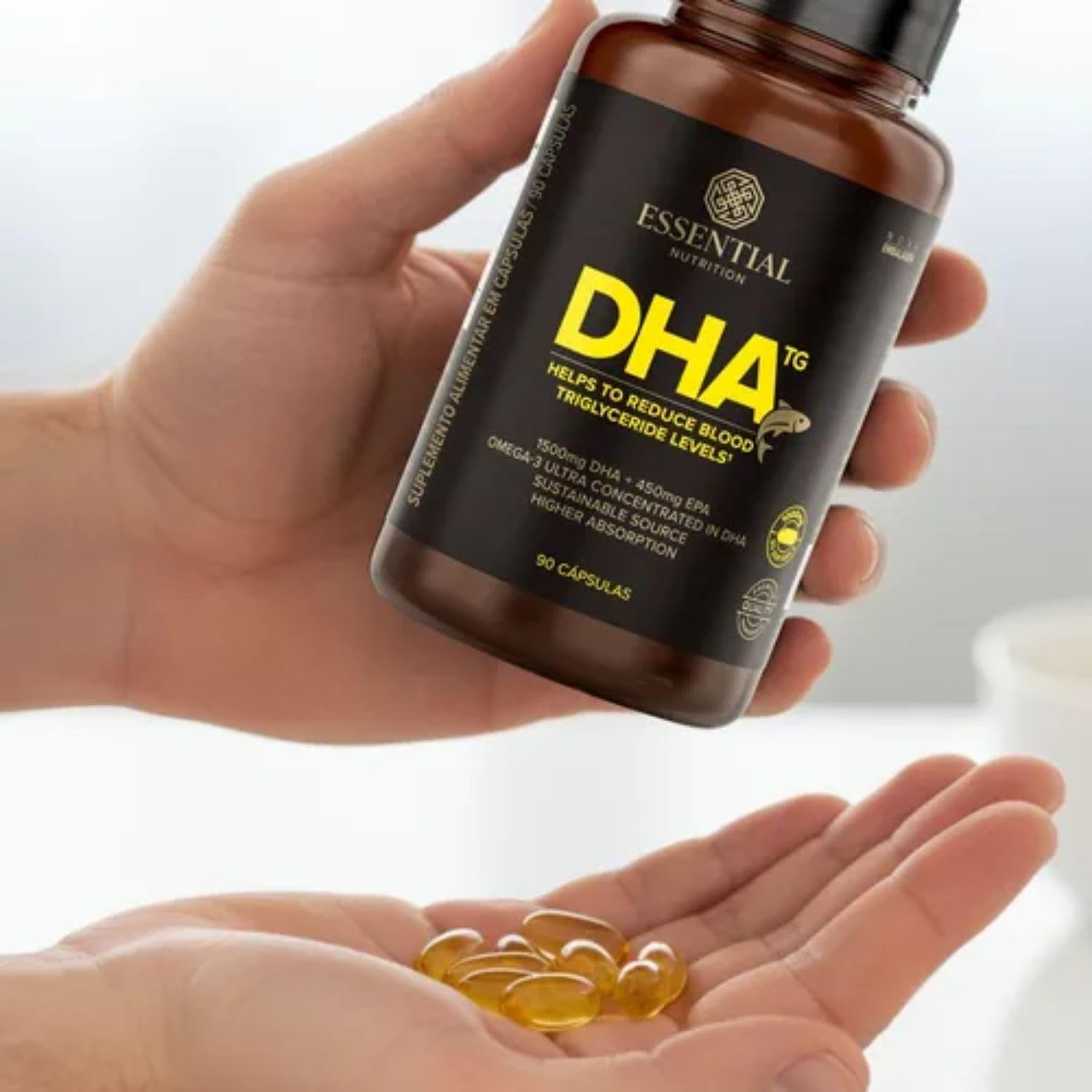 DHA TG - 90 Cápsulas, Essential Nutrition - Imagem 3