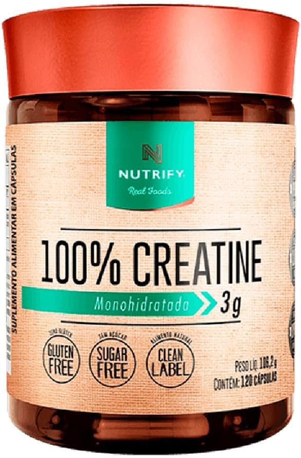 Creatine 100% Creatina Monohidratada Nutrify 120 Cápsulas - Imagem 2