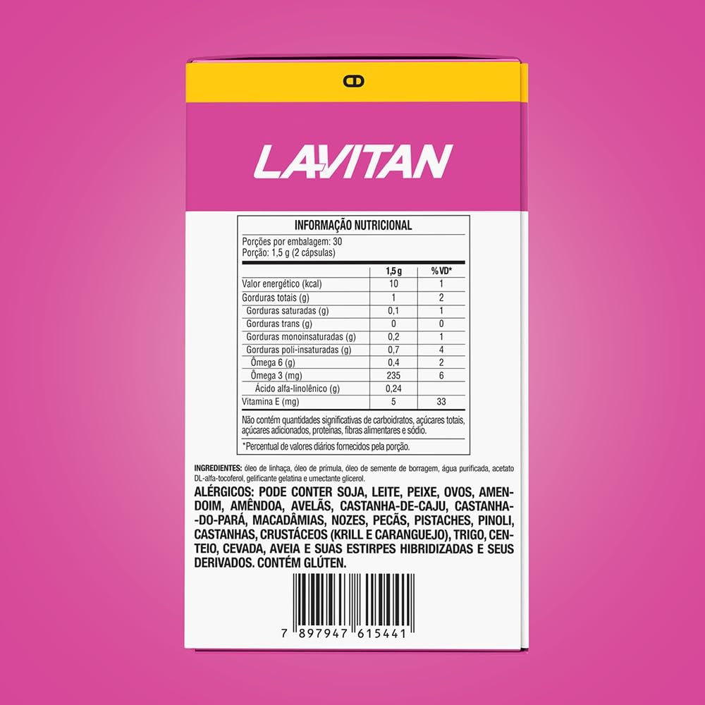 LAVITAN PRIMULA C/ 60 MENOPAUSA LINHAÇA BORRAGEM TOCOFEROL - Imagem 4