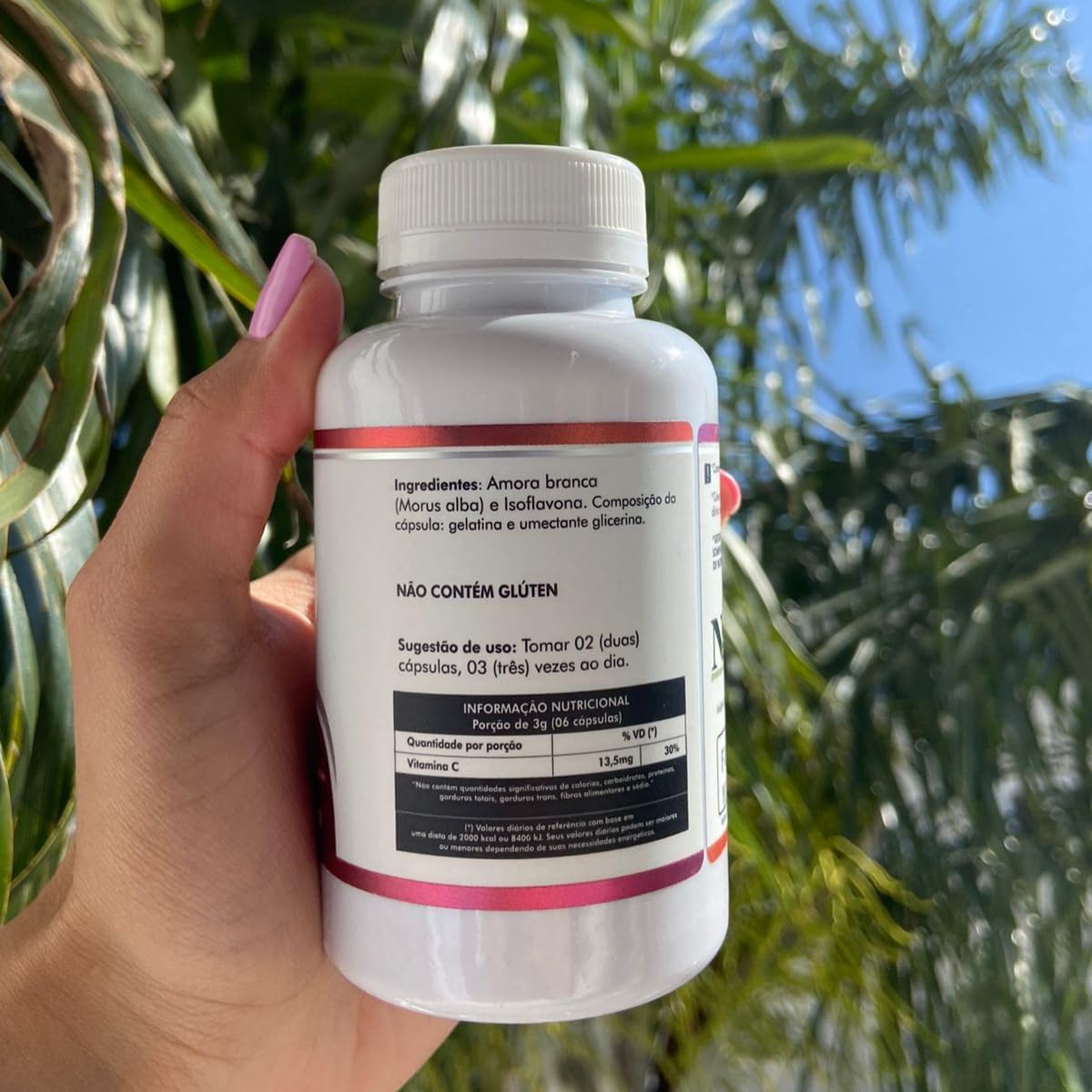 Amora Branca com Isoflavona 100% Puro Concentrado 500mg 120 Cápsulas - Imagem 5