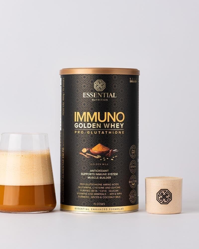 Essential Nutrition - Immuno Golden Whey Lata 465g 15 doses - Imagem 5